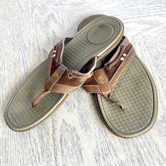 Brown Margaritaville Flip-Flops - Men - 45/12 - Picture 12 of 12